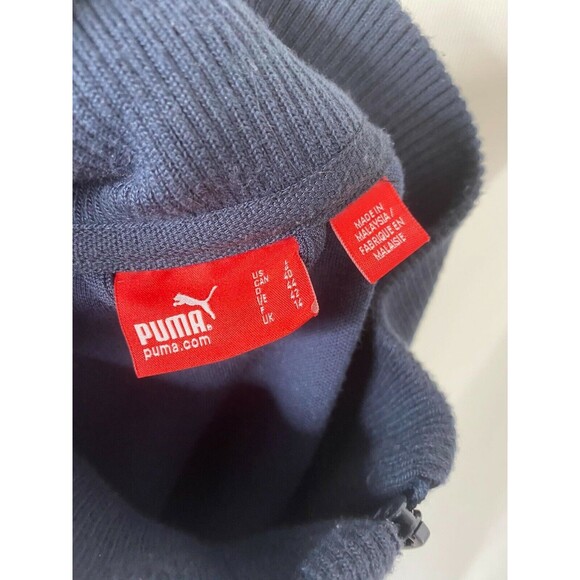 Women’s Large Track Jacket Puma Blue and Lavender Color Full Zip Athletic - Picture 6 of 6